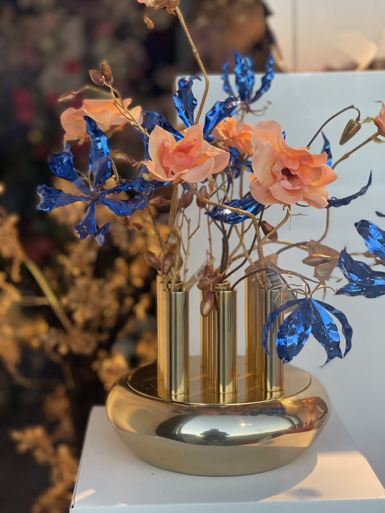 Stationair mengen Voorwaardelijk Luxe gold metal - bloemenvaas - opgemaakt - Seta Fiori